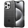 Mobigear Rugged Shield iPhone 16 Pro Max Hoesje Flexibel TPU Backcover Shockproof - Zwart