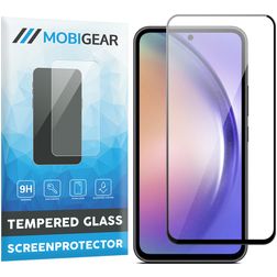 Mobigear Premium Samsung Galaxy A54 Glazen Screenprotector - Case Friendly - Zwart