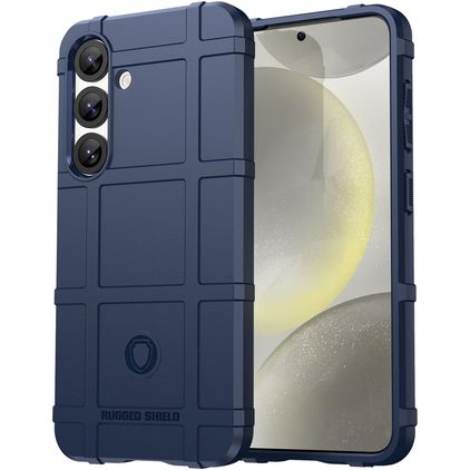 Mobigear Rugged Shield Samsung Galaxy S25 Plus Hoesje Flexibel TPU Backcover Shockproof - Blauw