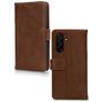 Mobilize Wallet Samsung Galaxy A27 Hoesje Echt Leer Bookcase Portemonnee - Bruin