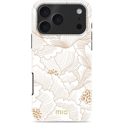 MIO iPhone 17 Pro MagSafe Hoesje Hardcase Backcover - White Roses