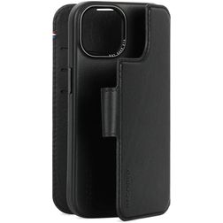 Decoded Detachable Wallet iPhone 15 MagSafe Hoesje Echt Leer Uitneembare 2in1 Bookcase Portemonnee - Zwart