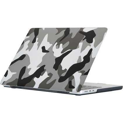 Mobigear Design MacBook Air 15 Inch (2023-2026) Hoes Hardshell Laptopcover MacBook Case - Urban Camauflage - Model A2941 / A3114 / A3241 / A3448
