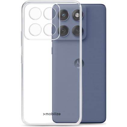 Mobilize Gelly Case Doorzichtig Motorola Edge 60 Fusion Hoesje Flexibel TPU Backcover - Transparant