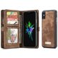 Caseme 008 iPhone XS Hoesje Uitneembare 2in1 Bookcase Portemonnee - Bruin