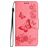 Mobigear Butterfly Samsung Galaxy A35 Hoesje Bookcase Portemonnee - Roze