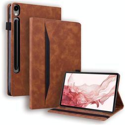 Mobigear Folio Samsung Galaxy Tab S10 FE Plus Hoes Bookcase - Bruin