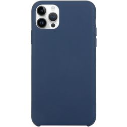 Mobigear Rubber Touch iPhone 15 Pro Max Siliconen Hoesje Backcover - Donkerblauw