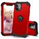 Mobigear Ultra Tough iPhone 11 Hoesje Hardcase Backcover Shockproof - Rood