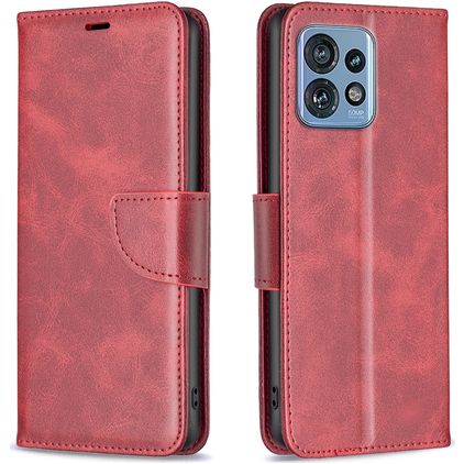 Mobigear Excellent Motorola Edge 40 Pro Hoesje Bookcase Portemonnee - Rood
