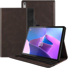 Mobigear Folio Lenovo Tab P11 Pro Gen 2 Hoes Bookcase + Stylus Houder - Bruin