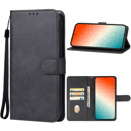 Mobigear Retro Samsung Galaxy S24 Plus Hoesje Bookcase Portemonnee - Zwart