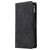 Mobigear Zipper Samsung Galaxy S10 Lite Hoesje Bookcase Portemonnee - Zwart
