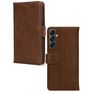 Mobilize Wallet Samsung Galaxy A15 Hoesje Echt Leer Bookcase Portemonnee - Bruin