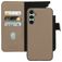 Mobiparts Samsung Galaxy A34 Hoesje Echt Leer Uitneembare 2in1 Bookcase Portemonnee - Taupe