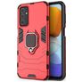 Mobigear Armor Ring Samsung Galaxy M23 Hoesje Hardcase Backcover Shockproof met Ringhouder - Rood