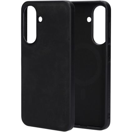 Mobiparts Classic Samsung Galaxy A27 MagSafe Hoesje TPU,Kunstleer Backcover - Graphite Black