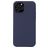 Mobigear Rubber Touch iPhone 13 Mini Siliconen Hoesje Backcover - Donkerblauw