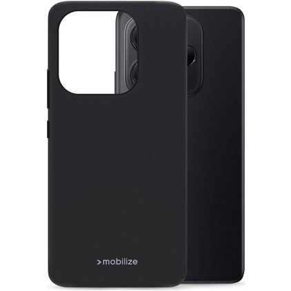 Mobilize Rubber Gelly Xiaomi Redmi Note 14 5G Hoesje Flexibel TPU Backcover - Zwart