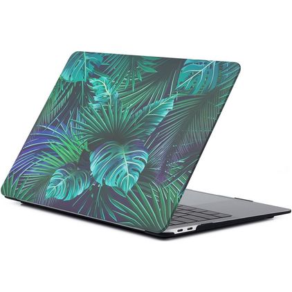 Mobigear Design MacBook Air 13 Inch (2010-2019) Hoes Hardshell Laptopcover MacBook Case - Palm Leafs - Model A1369 / A1466