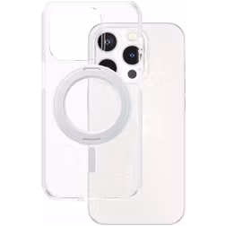 CARE by PanzerGlass Feature Case iPhone 15 Pro MagSafe Hoesje Hardcase Backcover - Transparant / Zilver