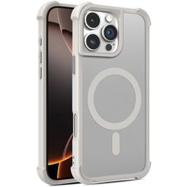 Mobigear Armor Shield iPhone 16 Pro MagSafe Hoesje Hardcase Backcover - Grijs