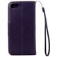 Mobigear Flowers iPhone SE (2020) Hoesje Bookcase Portemonnee - Paars