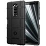 Mobigear Rugged Shield Sony Xperia 1 Hoesje Flexibel TPU Backcover Shockproof - Zwart