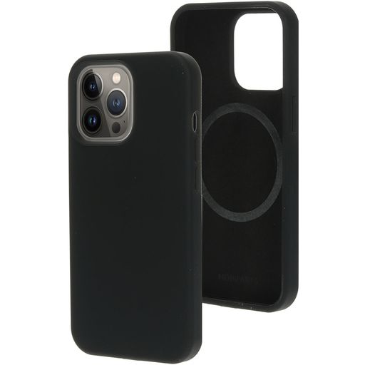 Mobiparts iPhone 13 Pro Siliconen MagSafe Hoesje Backcover - Zwart