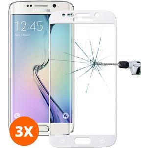 Mobigear Premium Samsung Galaxy S6 Edge Plus Glazen Screenprotector - Case Friendly - Wit (3-Pack)