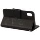 Mobigear Butterfly iPhone XS Hoesje Bookcase Portemonnee - Zwart