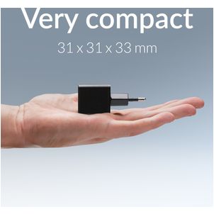 Mobilize Single USB-C Oplader Power Delivery 20W - Zwart
