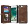 Caseme 008 iPhone 8 Plus Hoesje Uitneembare 2in1 Bookcase Portemonnee - Bruin