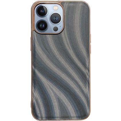 Mobigear Wavy iPhone 14 Pro Hoesje Hardcase Backcover - Zilver