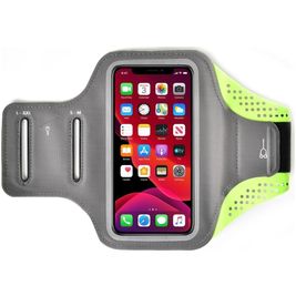 Mobigear Easy Fit Telefoonhouder Hardlopen iPhone 13 Pro Max Sport Hoesje Neopreen Sportarmband - Groen