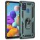 Mobigear Armor Ring Samsung Galaxy A21s Hoesje Hardcase Backcover Shockproof met Ringhouder - Groen