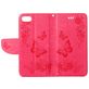Mobigear Butterfly iPhone SE (2020) Hoesje Bookcase Portemonnee - Magenta
