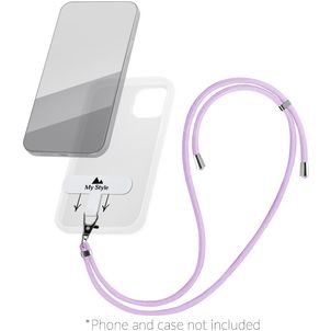 My Style Lanyard Universeel Verstelbaar Telefoonkoord - Paars