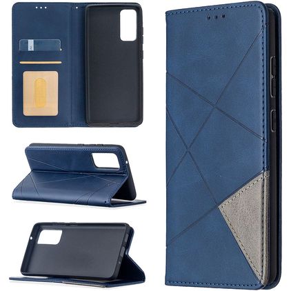 Mobigear Rhombus Slim Samsung Galaxy S20 FE Hoesje Bookcase - Blauw