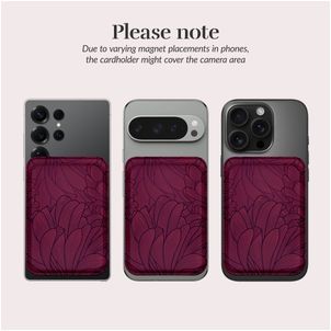 MIO Pasjeshouder - 3 Pasjes - MagSafe Compatible - Berry Blooms