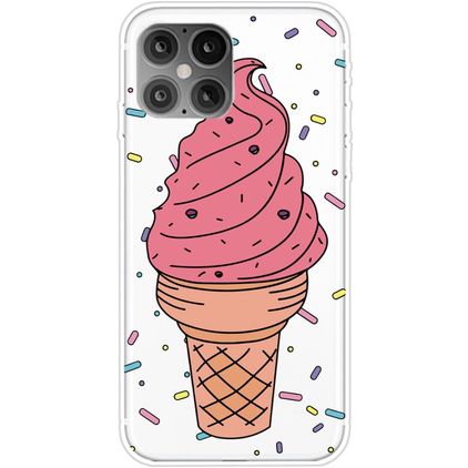 Mobigear Design iPhone 12 Pro Max Hoesje Flexibel TPU Backcover - Ice Cream
