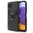 Mobigear Armor Ring Samsung Galaxy A22 5G Hoesje Hardcase Backcover Shockproof met Ringhouder - Zwart