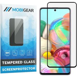 Mobigear Premium Samsung Galaxy A71 Glazen Screenprotector - Case Friendly - Zwart