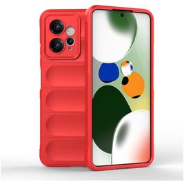 Mobigear Bumpy Xiaomi Redmi Note 12 Hoesje Flexibel TPU Backcover - Rood