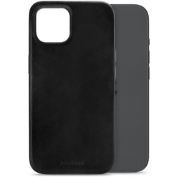 Mobilize Premium iPhone 15 MagSafe Hoesje Echt Leer Backcover - Zwart