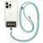 Mobigear Nylon Lanyard Universeel Telefoonkoord Verstelbaar - Roze / Groen