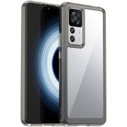 Mobigear Crystal Xiaomi 12T Hoesje Hardcase Backcover - Transparant / Grijs