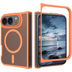 Mobigear Shockproof iPhone Duo MagSafe Hoesje Hardcase Backcover - Oranje