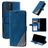Mobigear Rhombus iPhone 12 Hoesje Bookcase Portemonnee - Blauw