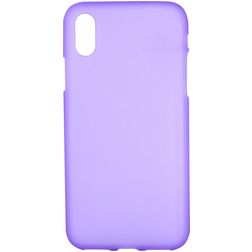 Mobigear Colors iPhone XS Max Hoesje Flexibel TPU Backcover - Paars